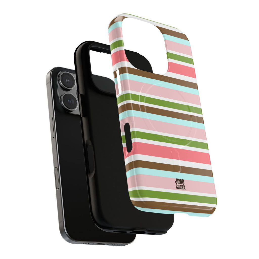 Sweet Candy Stripes MagSafe iPhone Case