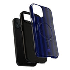 Bold Stripes MagSafe iPhone Case | Navy Blue