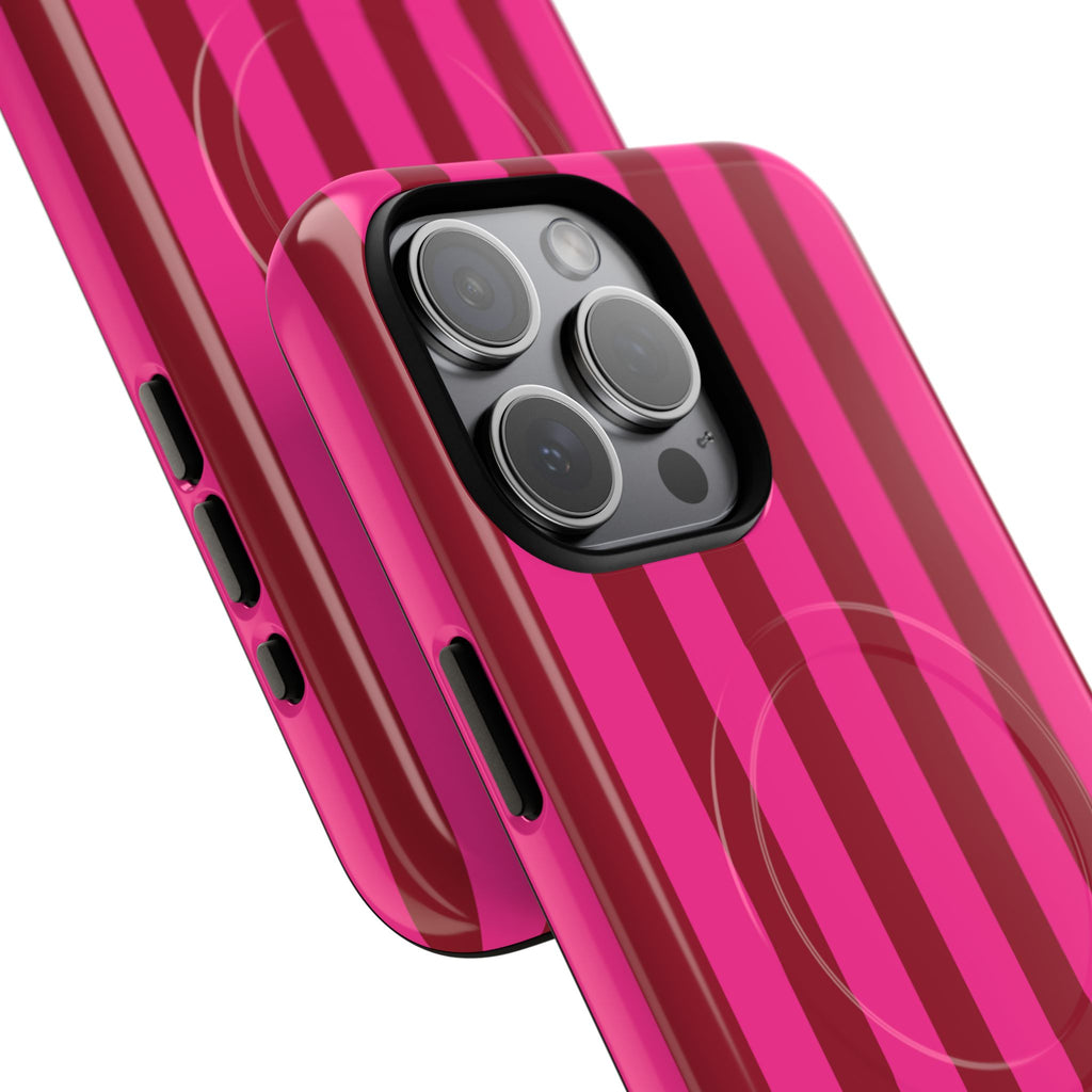Bold Stripes MagSafe iPhone Case | Strawberry Burst