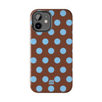Big Polka Dot | Brown and Blue