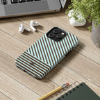 Asymmetrical Lines iPhone Case | Blue and Brown