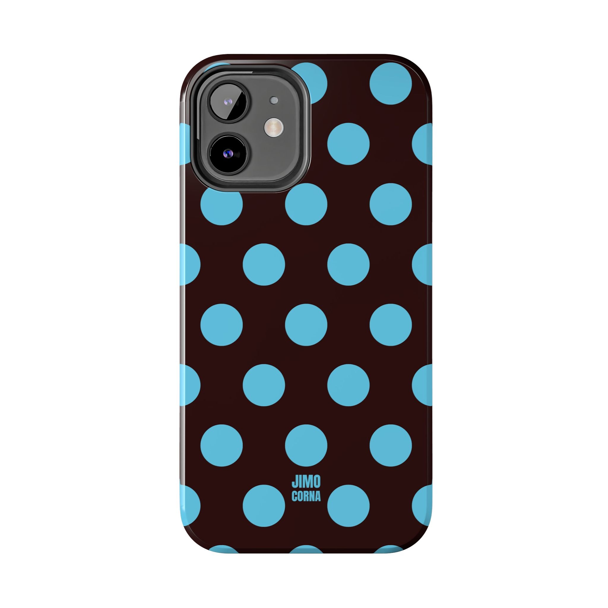 Big Polka Dot | Brown and Blue
