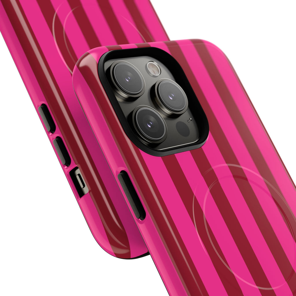 Bold Stripes MagSafe iPhone Case | Strawberry Burst