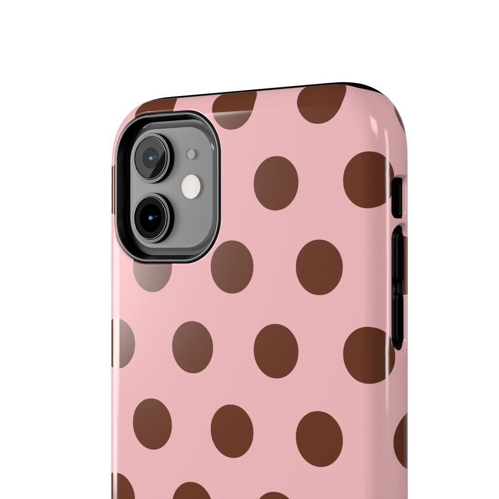 Big Polka Dot | Pink and Brown