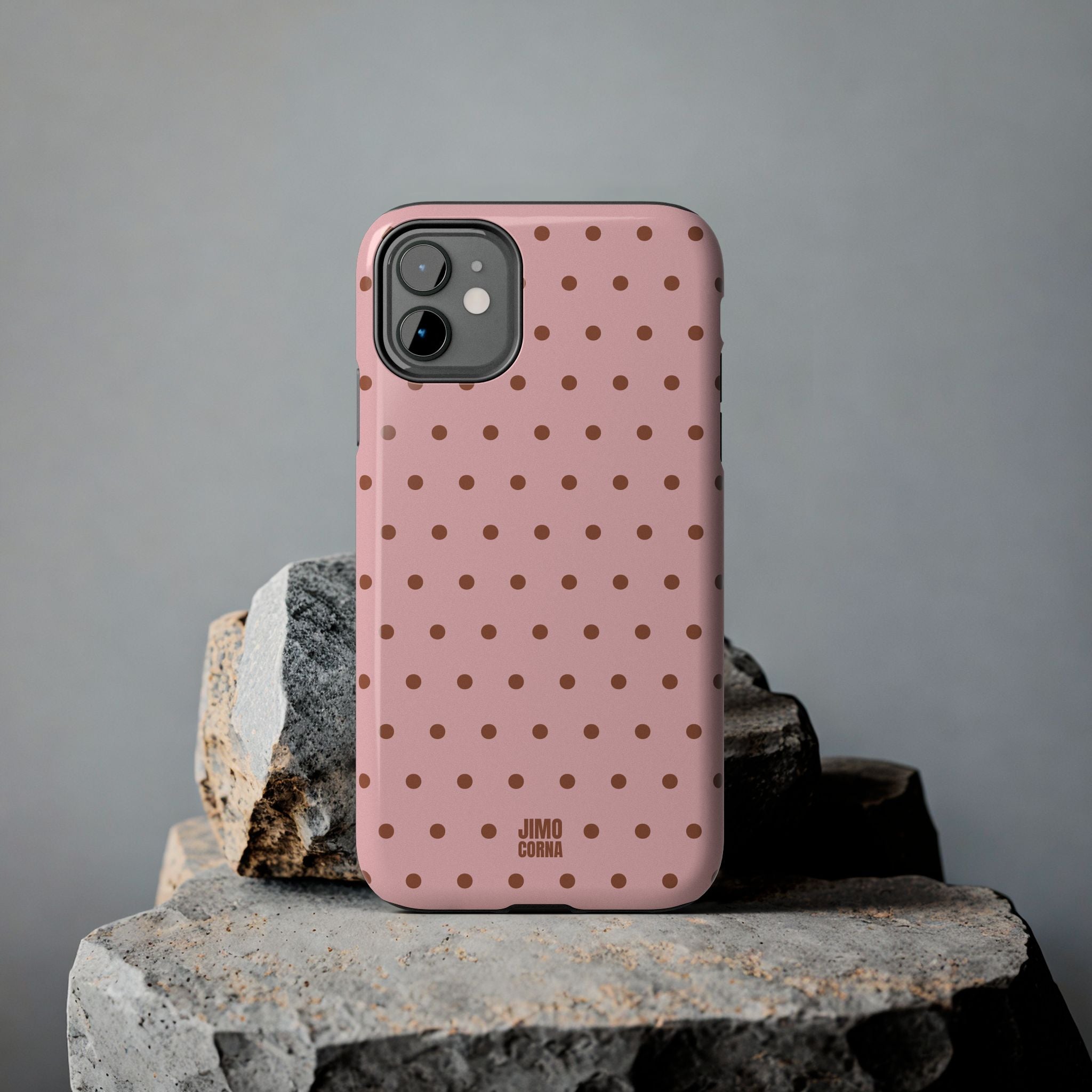 Polka Dot | Pink and Brown