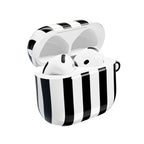 Bold Stripes AirPods Case | Black and White