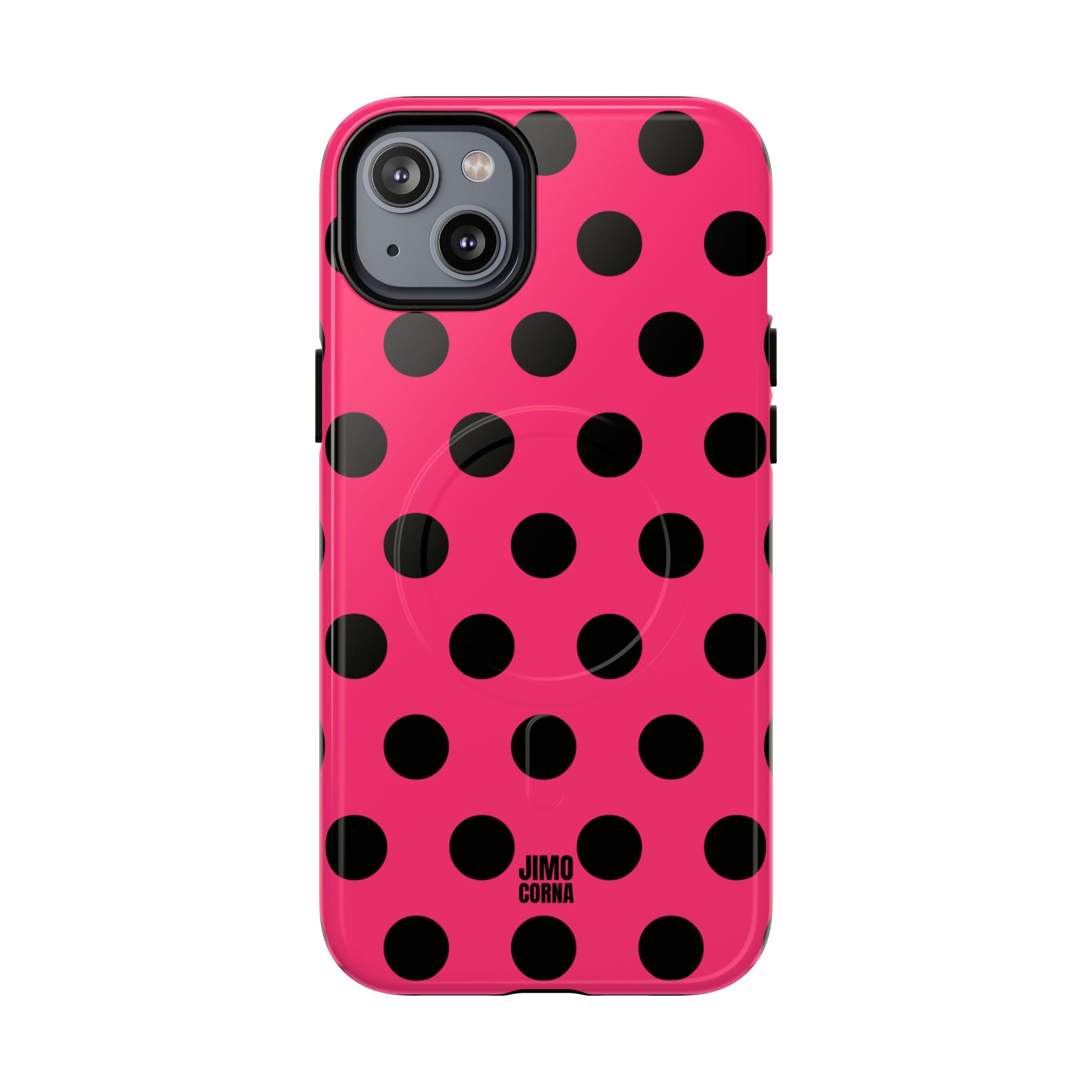 Big Polka Dot | Hot Pink and Black