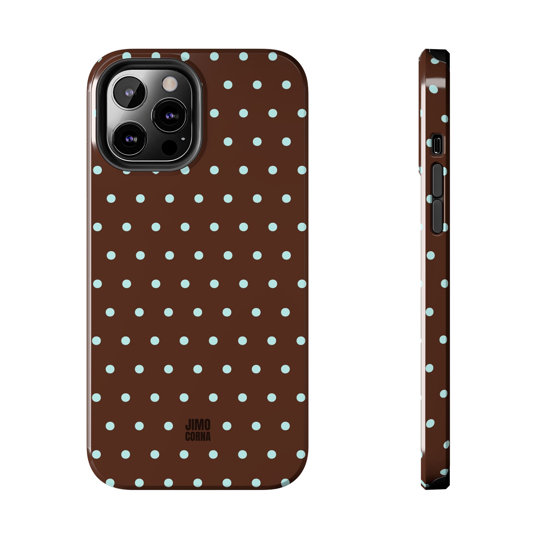 Polka Dot | Brown and Blue