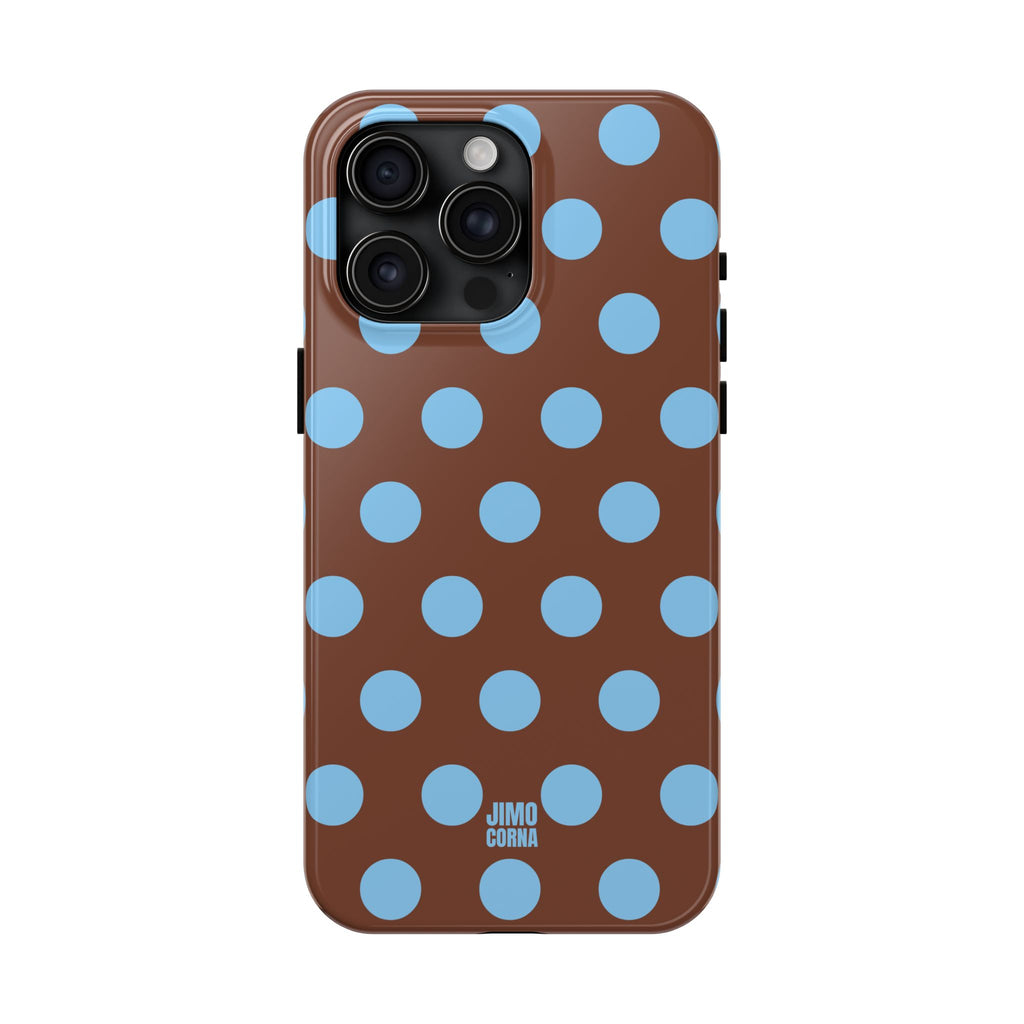 Big Polka Dot | Brown and Blue