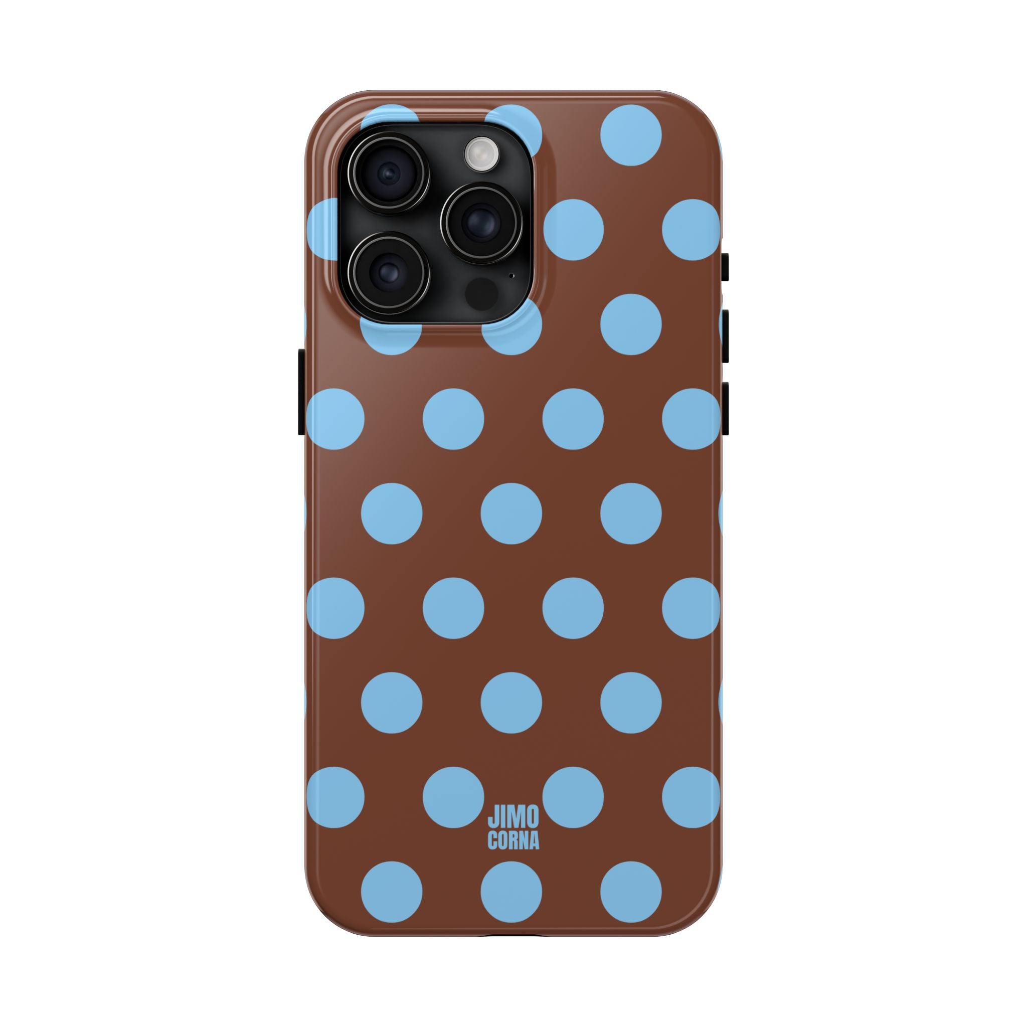 Big Polka Dot | Brown and Blue