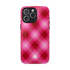 Pink Picnic Plaid MagSafe iPhone Case