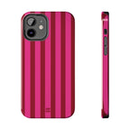 Strawberry Burst Bold Stripes