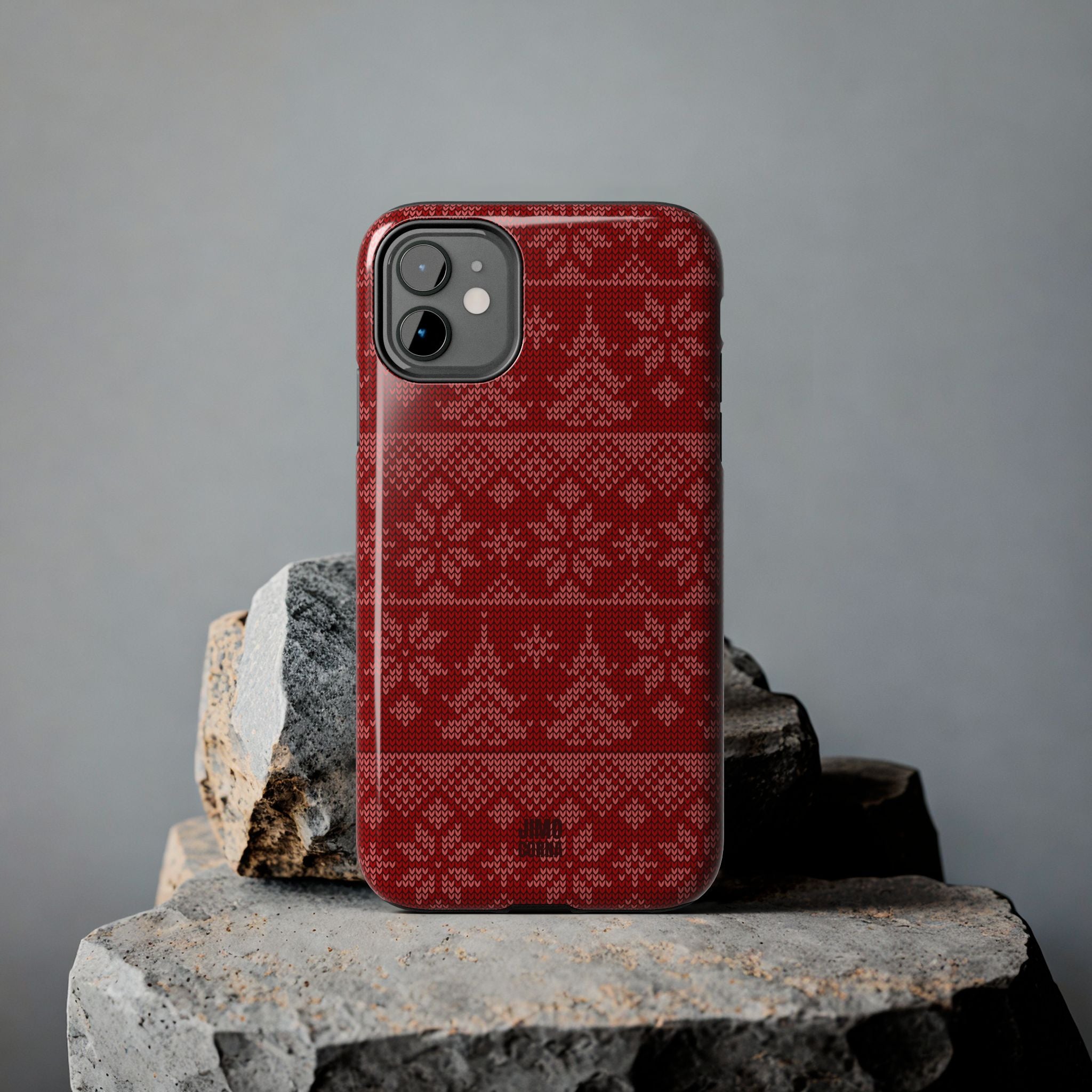 Holiday Knit | Red iPhone Case