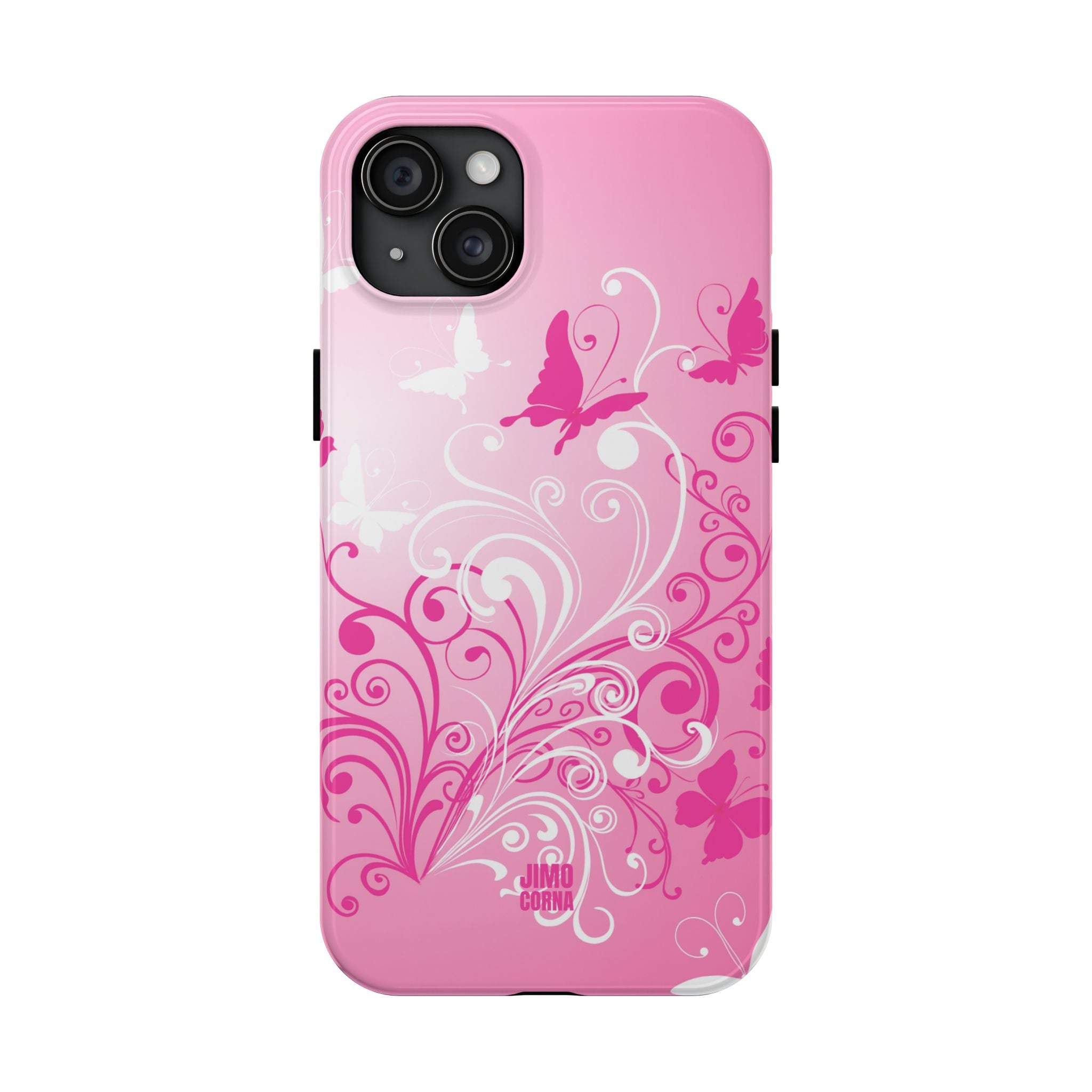 Pink Flutter Garden iPhone Case