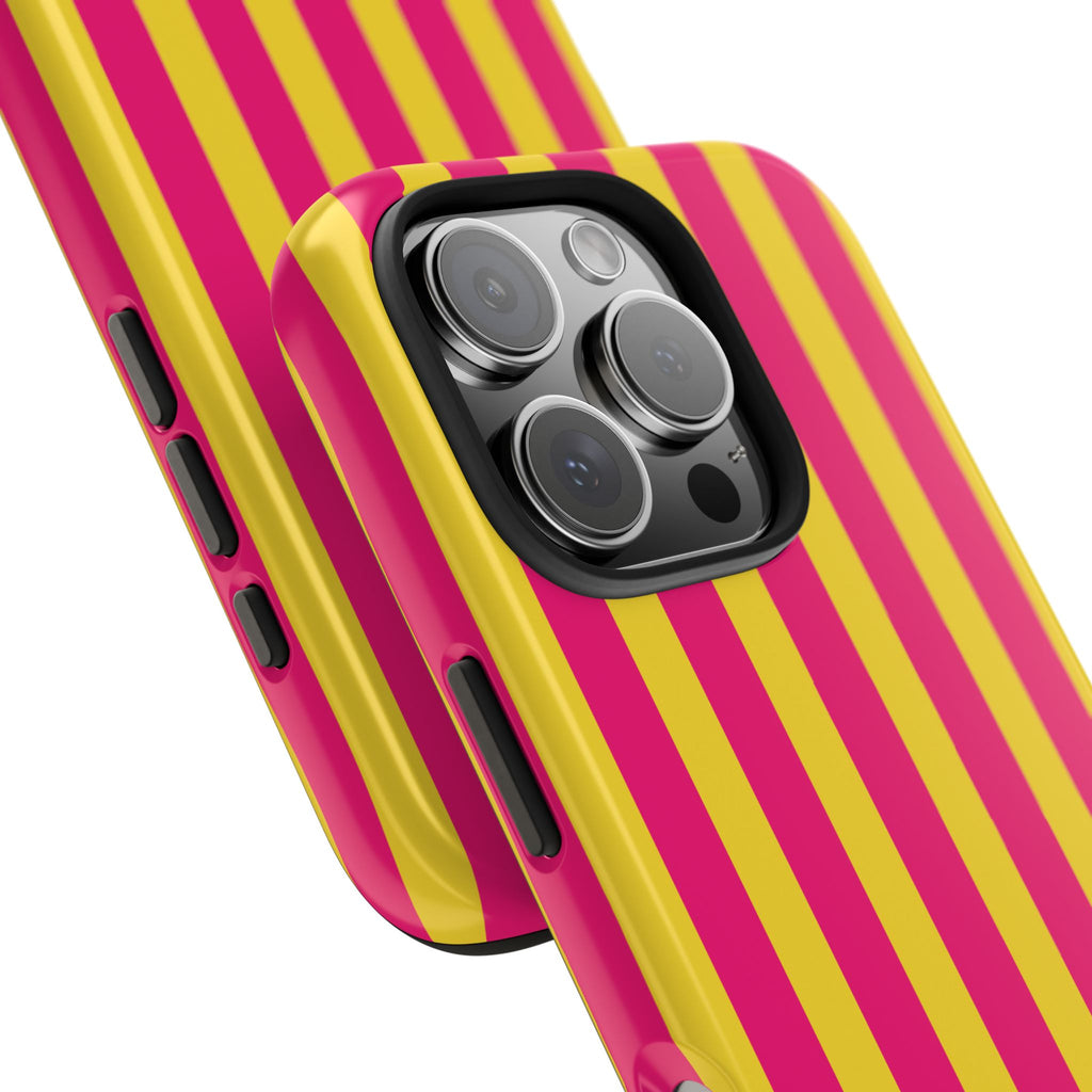 Pink and Yellow Bold Stripes