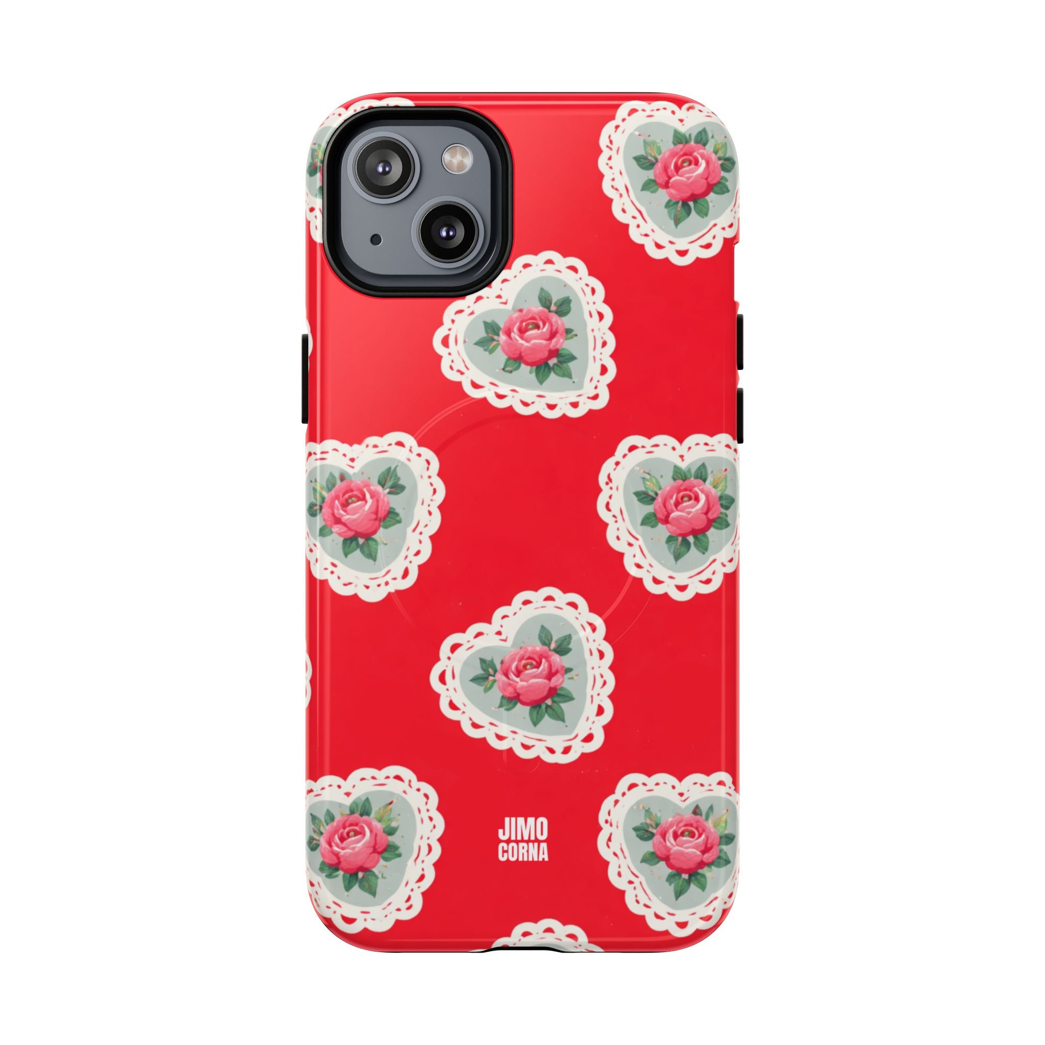 Rosy Lace MagSafe iPhone Case