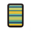 Blue Lemon Stripe Vegan MagSafe Wallet
