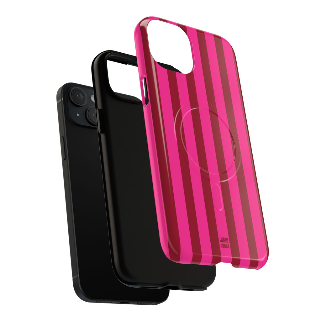 Bold Stripes MagSafe iPhone Case | Strawberry Burst