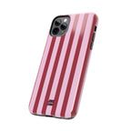 Bold Stripes iPhone Case | Pink and Red