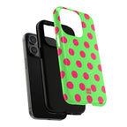 Big Polka Dot | Green and Pink