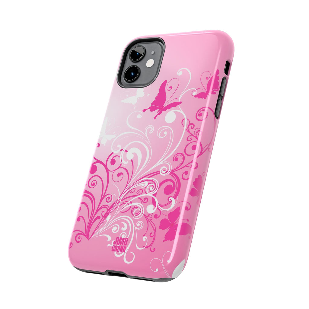 Pink Flutter Garden iPhone Case