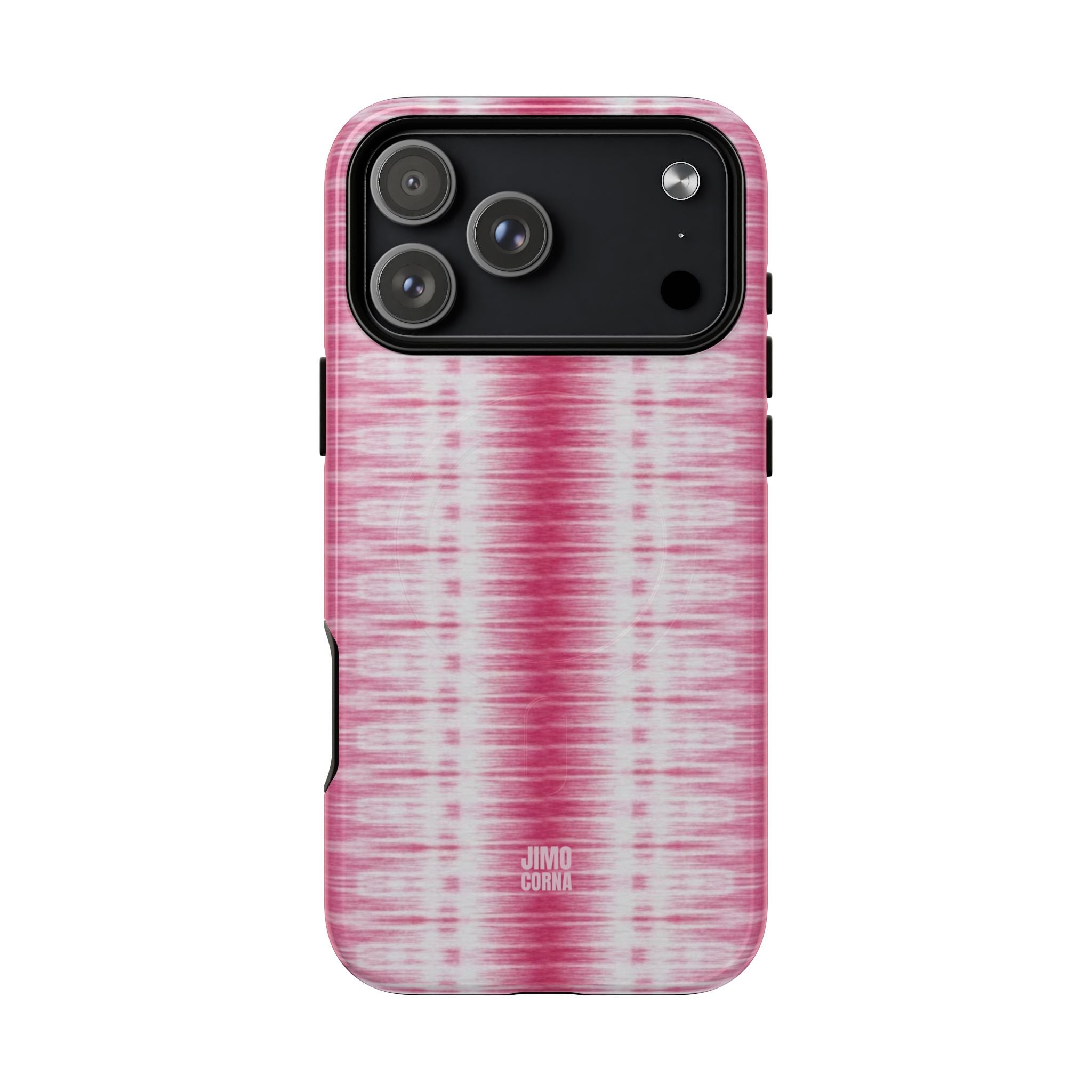 Pink Woven Texture MagSafe iPhone Case
