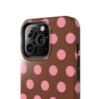 Big Polka Dot | Brown and Pink
