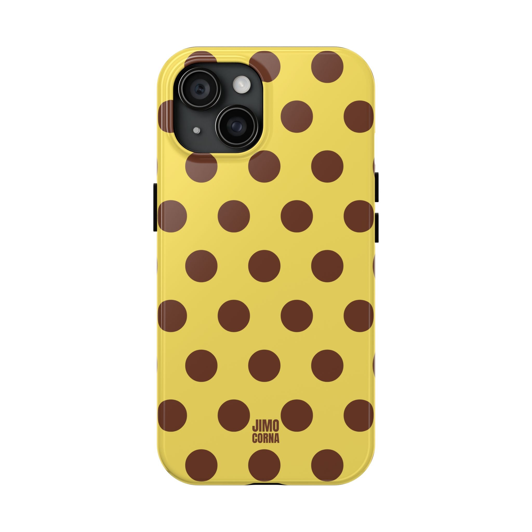 Big Polka Dot | Yellow and Brown