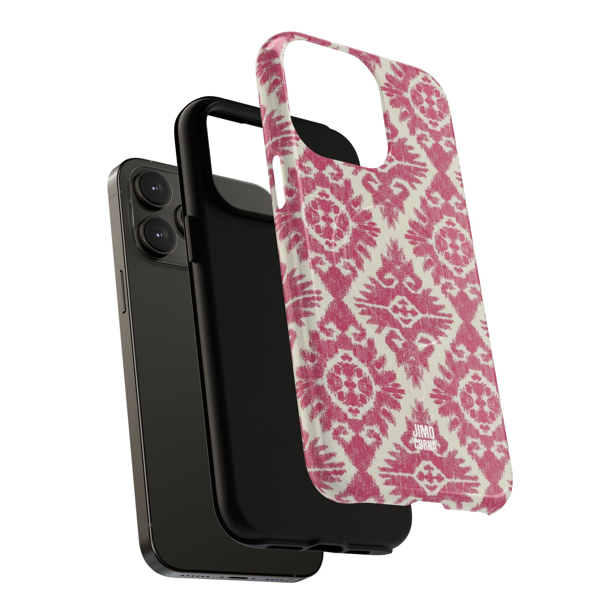 Damask MagSafe iPhone Case | Pink
