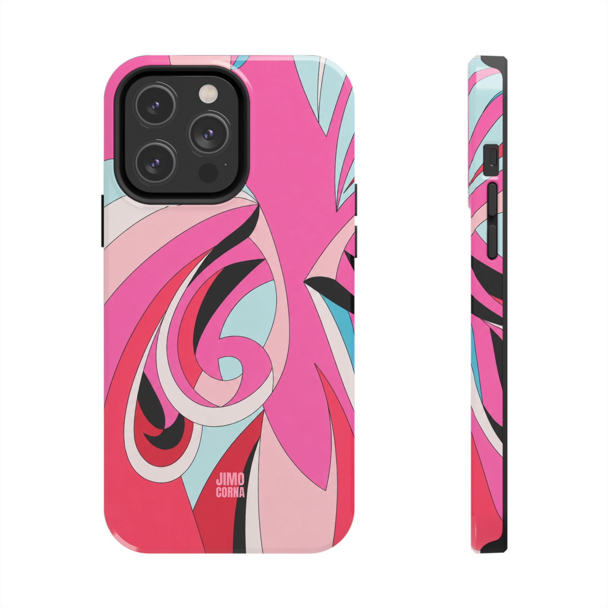 Pink Tropic Swirl iPhone Case