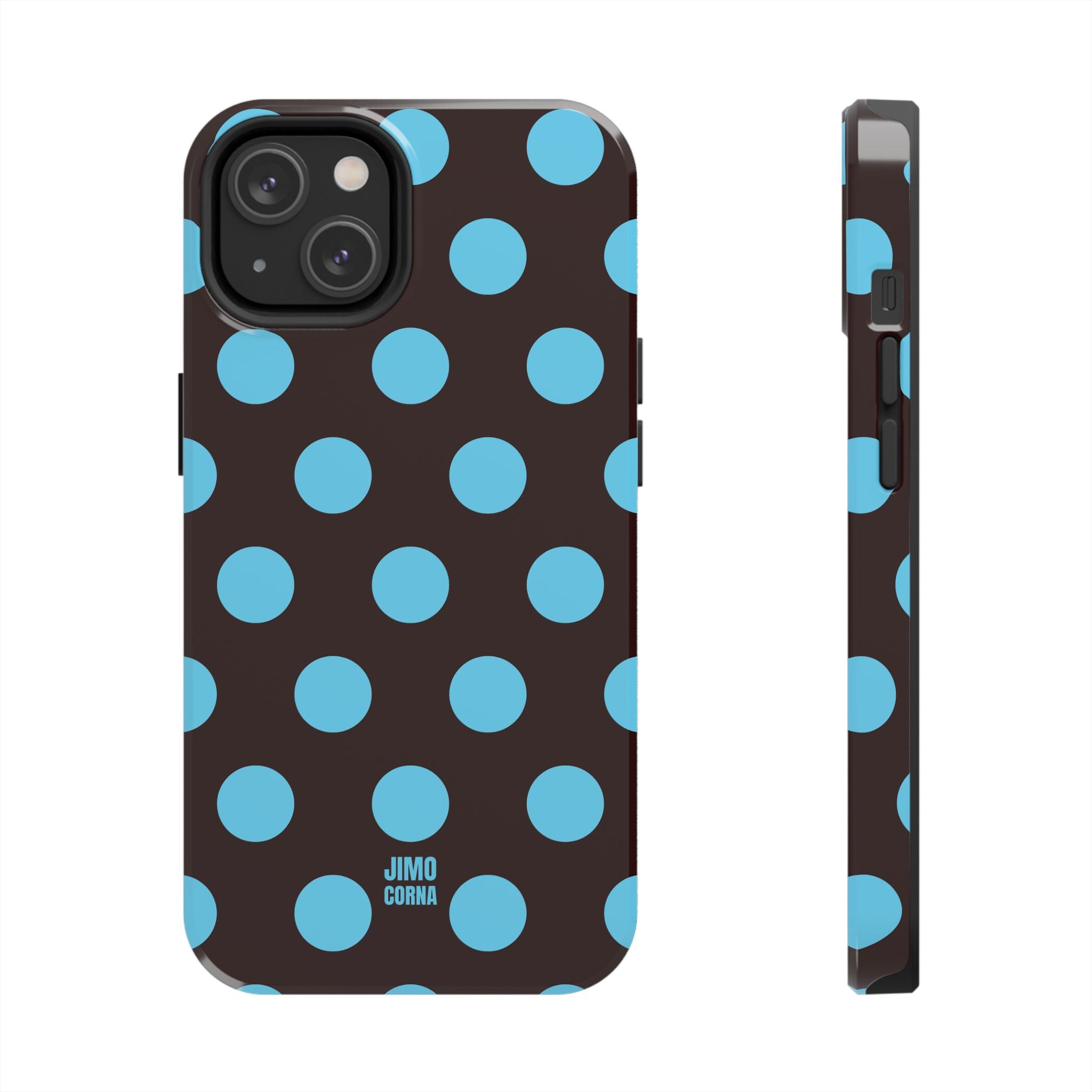 Big Polka Dot | Brown and Blue