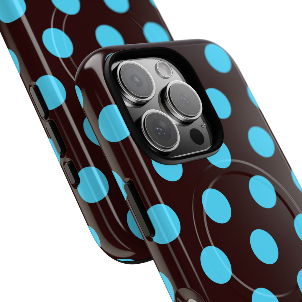 Big Polka Dot | Brown and Blue