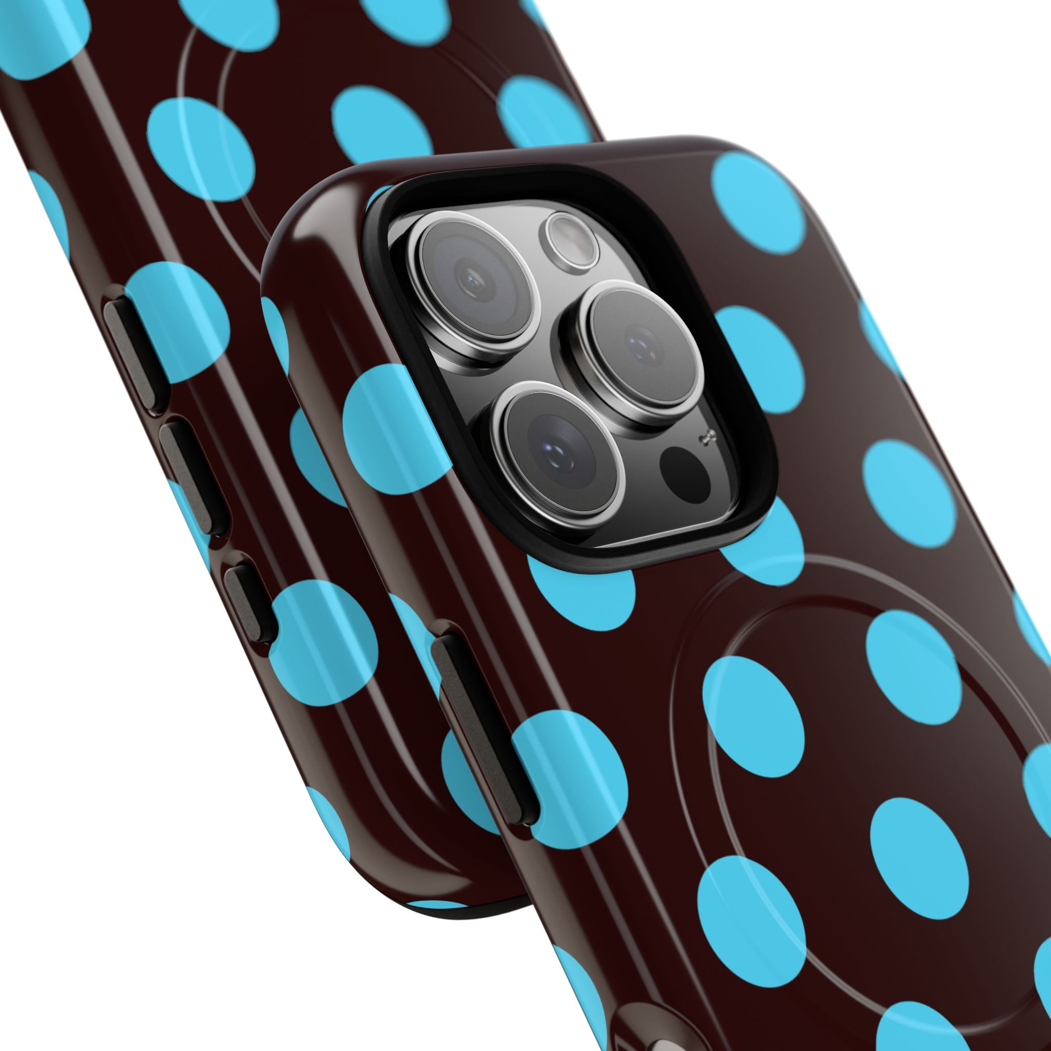 Big Polka Dot | Brown and Blue