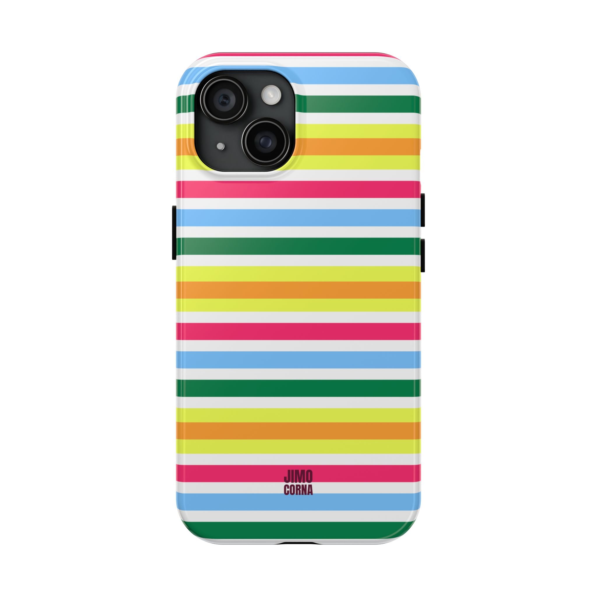 Rainbow Sorbet Stripe iPhone Case