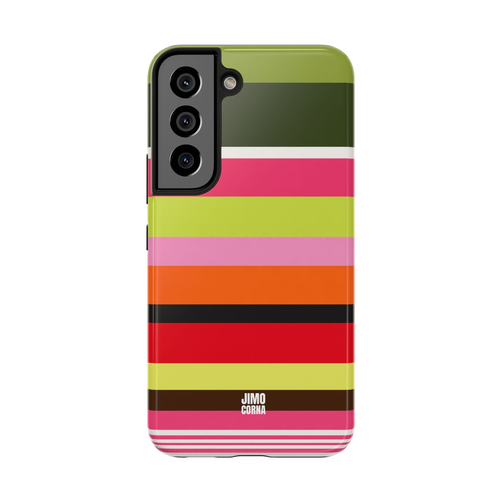 Berry Citrus Stripe Samsung Galaxy Case