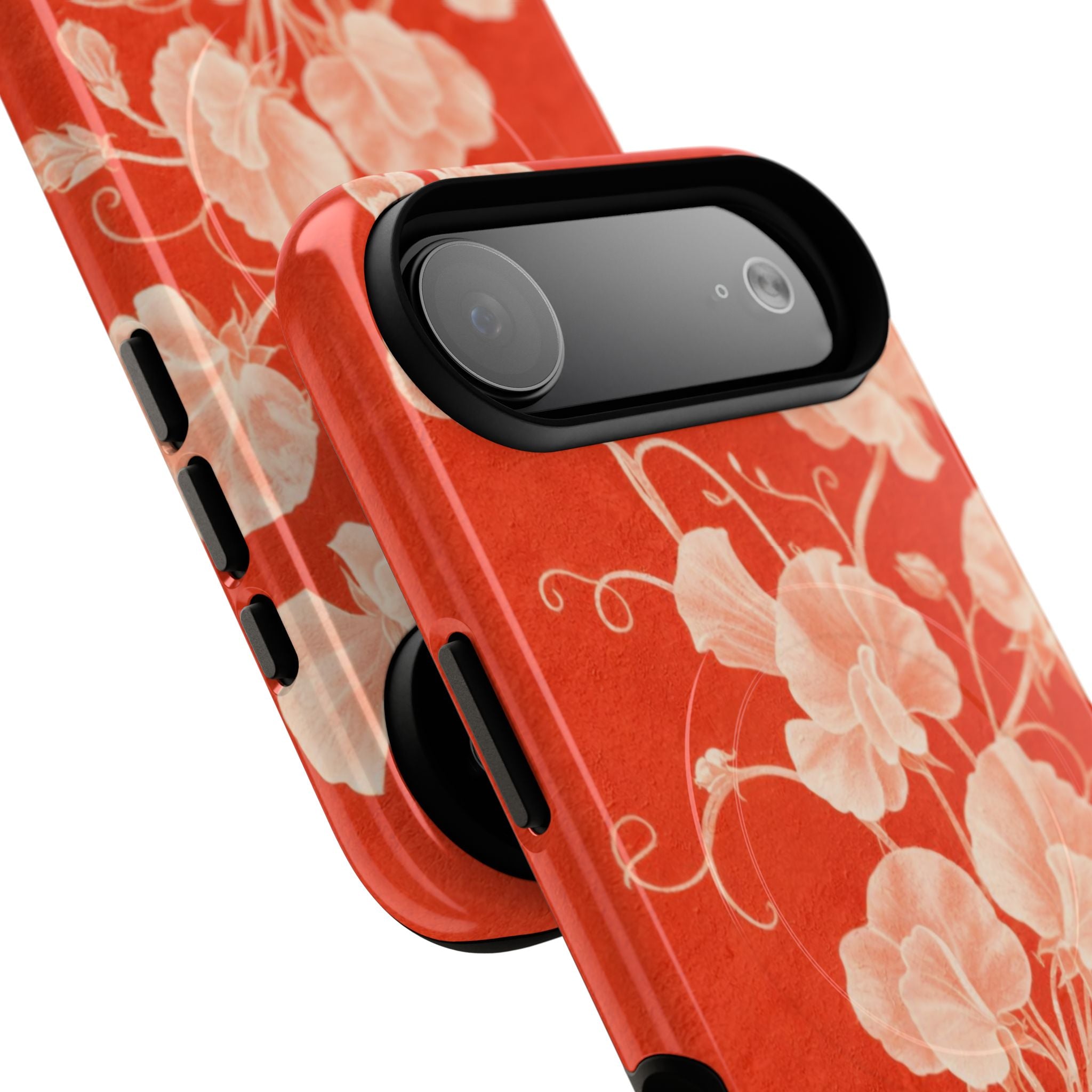 Red Flora MagSafe iPhone Case