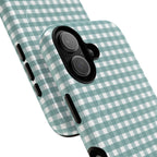 Farm Gingham MagSafe iPhone Case | Blue