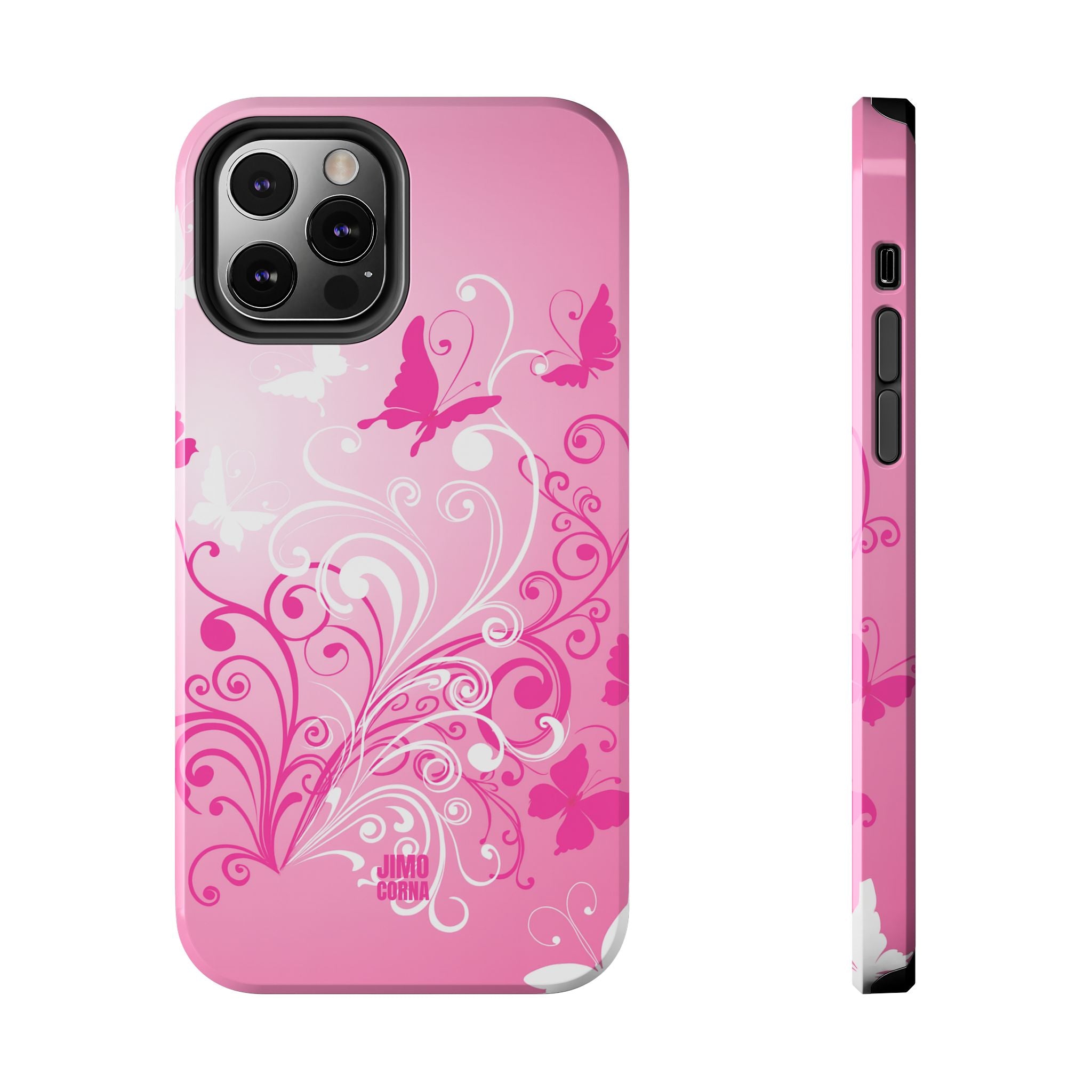 Pink Flutter Garden iPhone Case