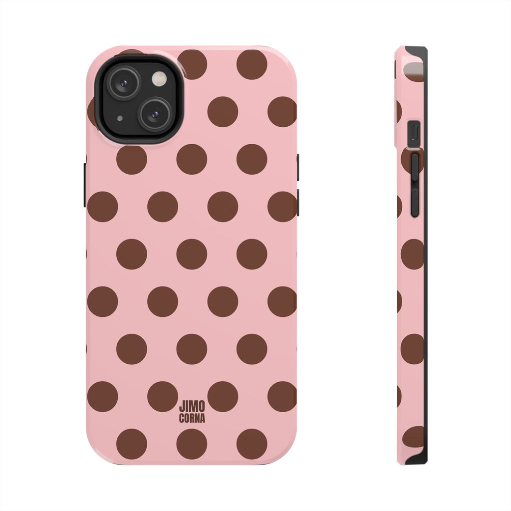 Big Polka Dot | Pink and Brown