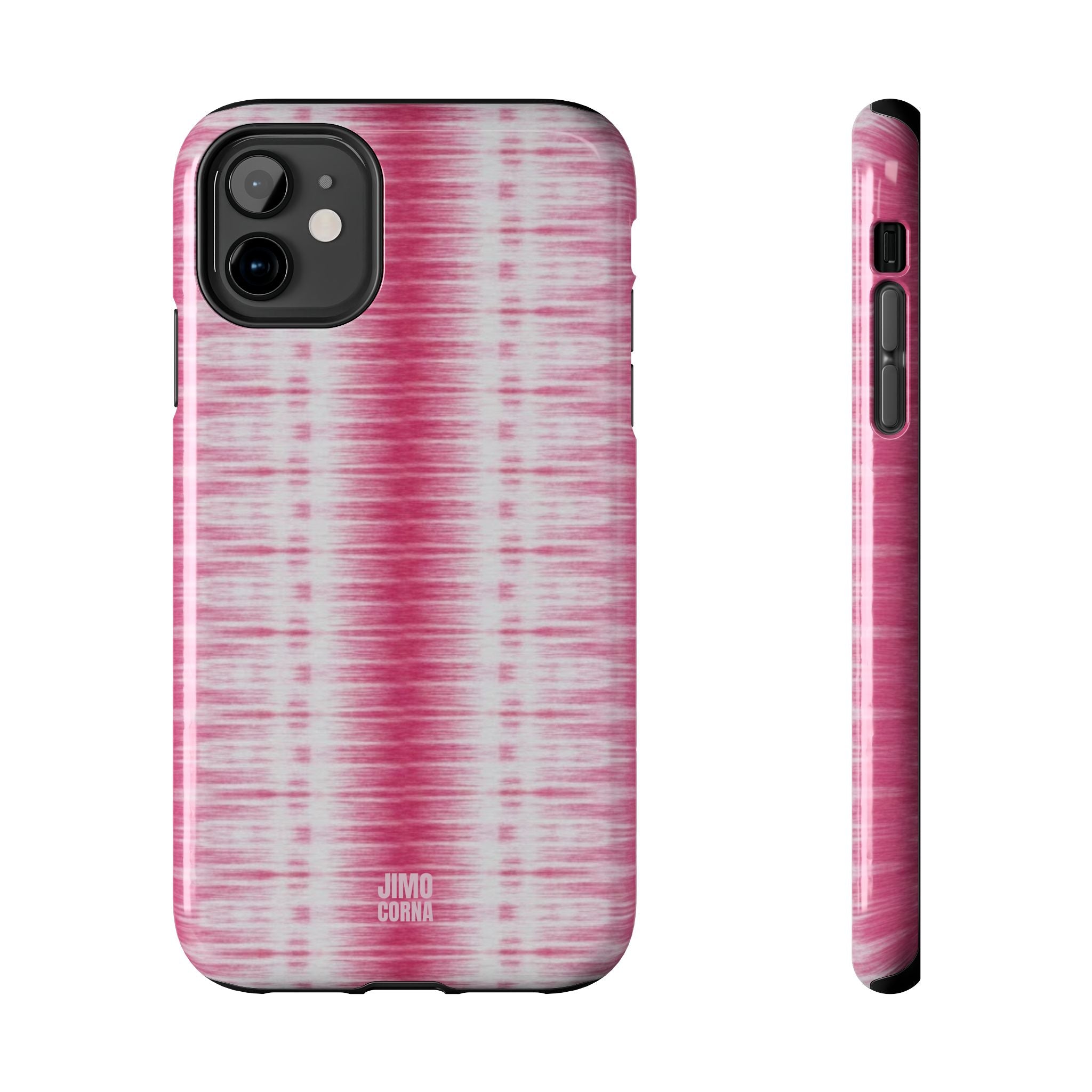 Pink Woven Texture iPhone Case
