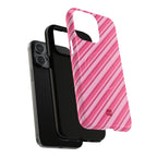 Angelina Stripes | Hot Pink - MagSafe iPhone Case