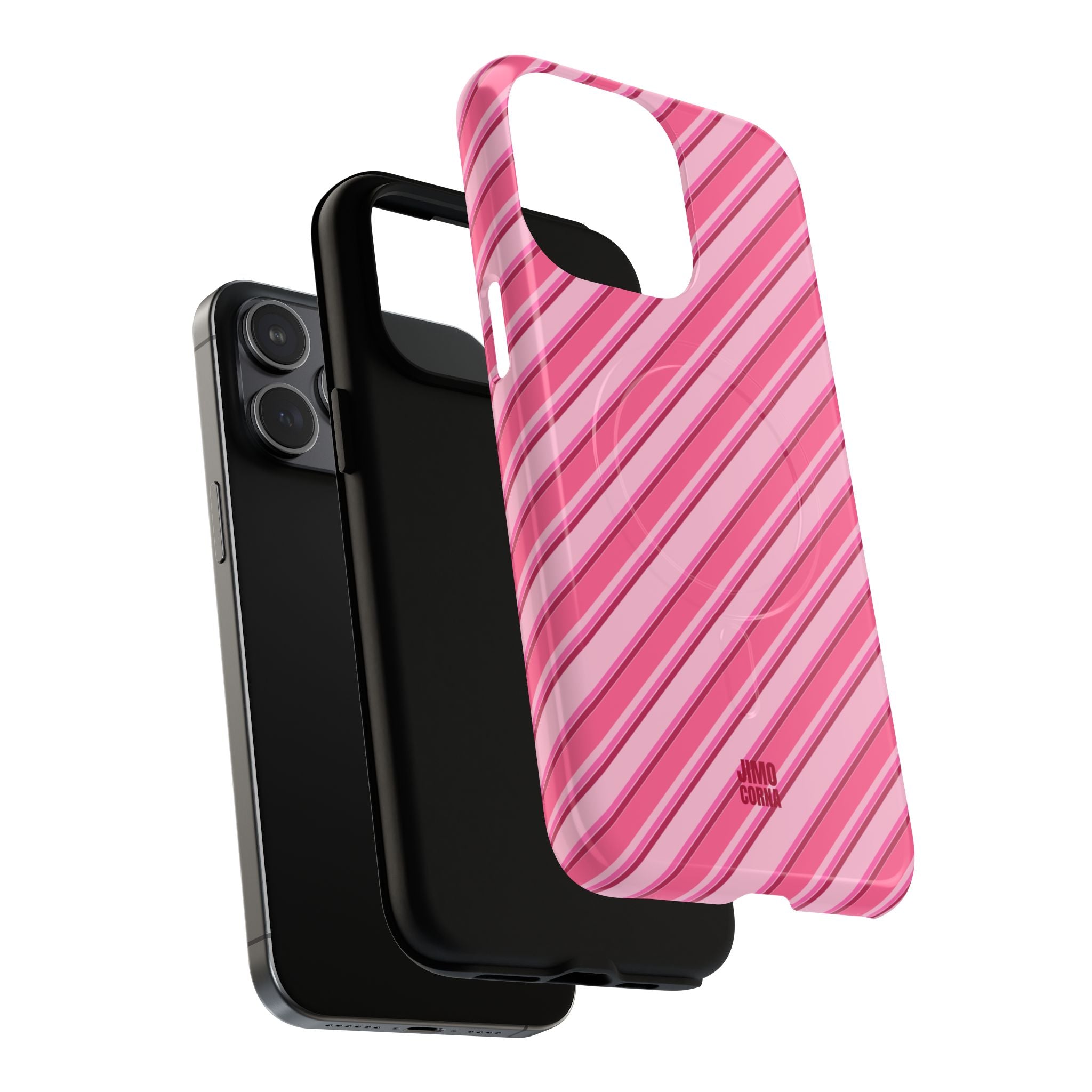 Angelina Stripes | Hot Pink - MagSafe iPhone Case