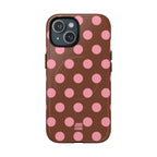 Big Polka Dot | Brown and Pink