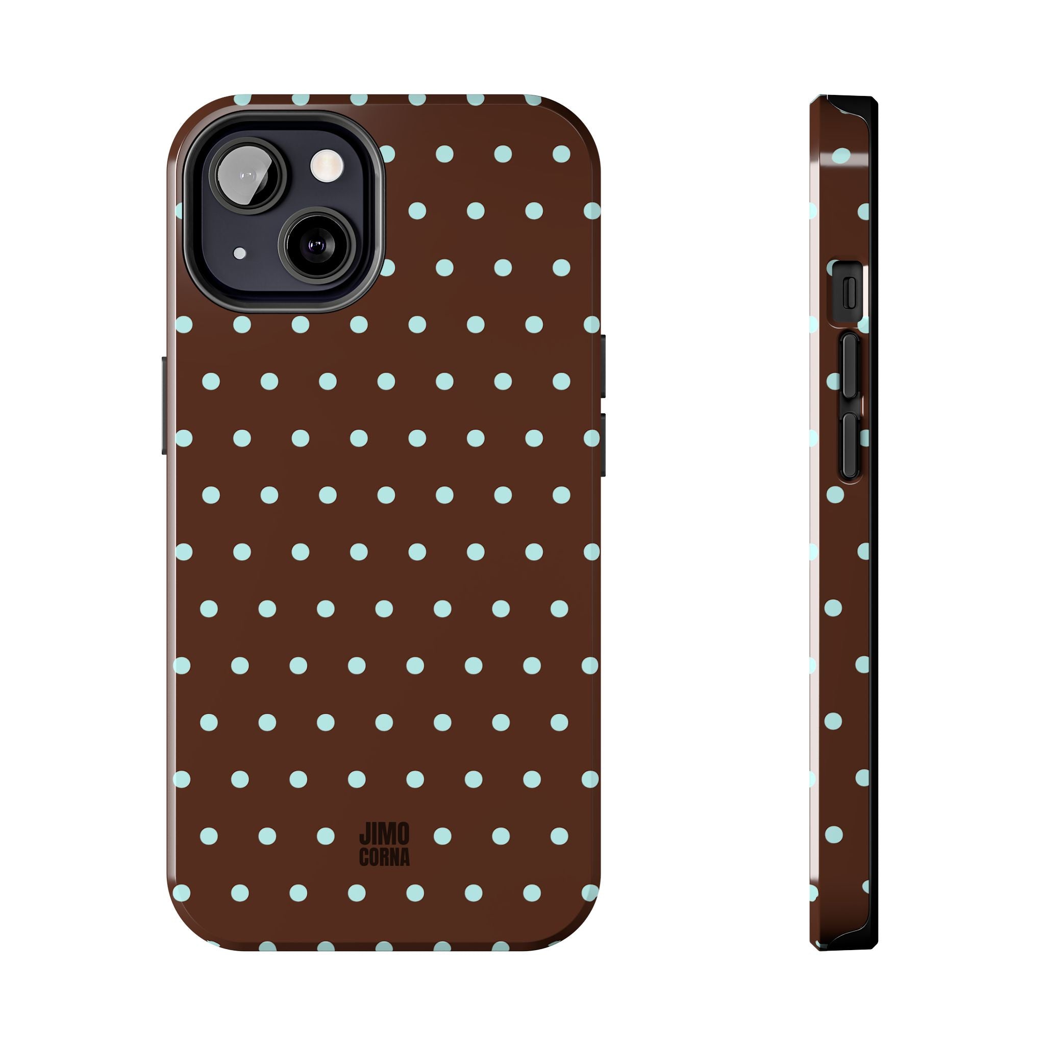 Polka Dot | Brown and Blue