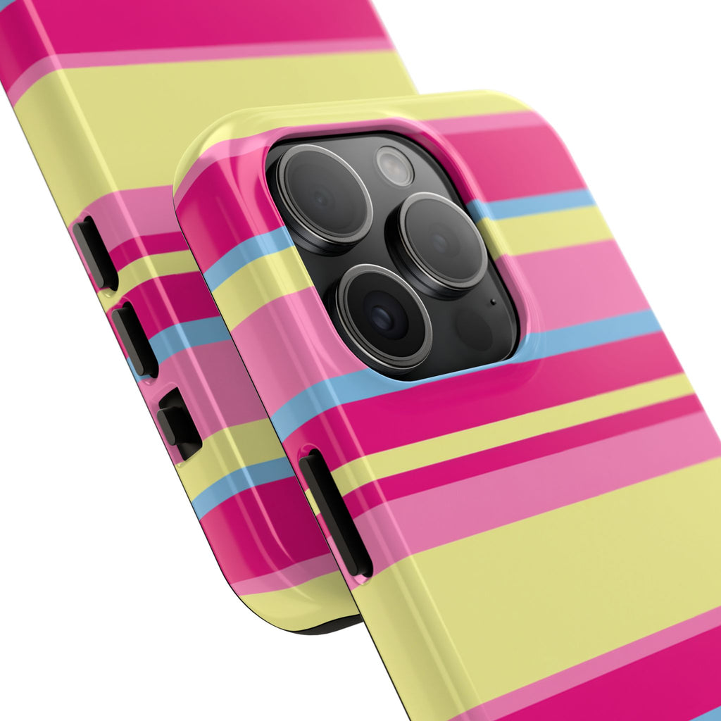 Lemonberry Stripe iPhone Case
