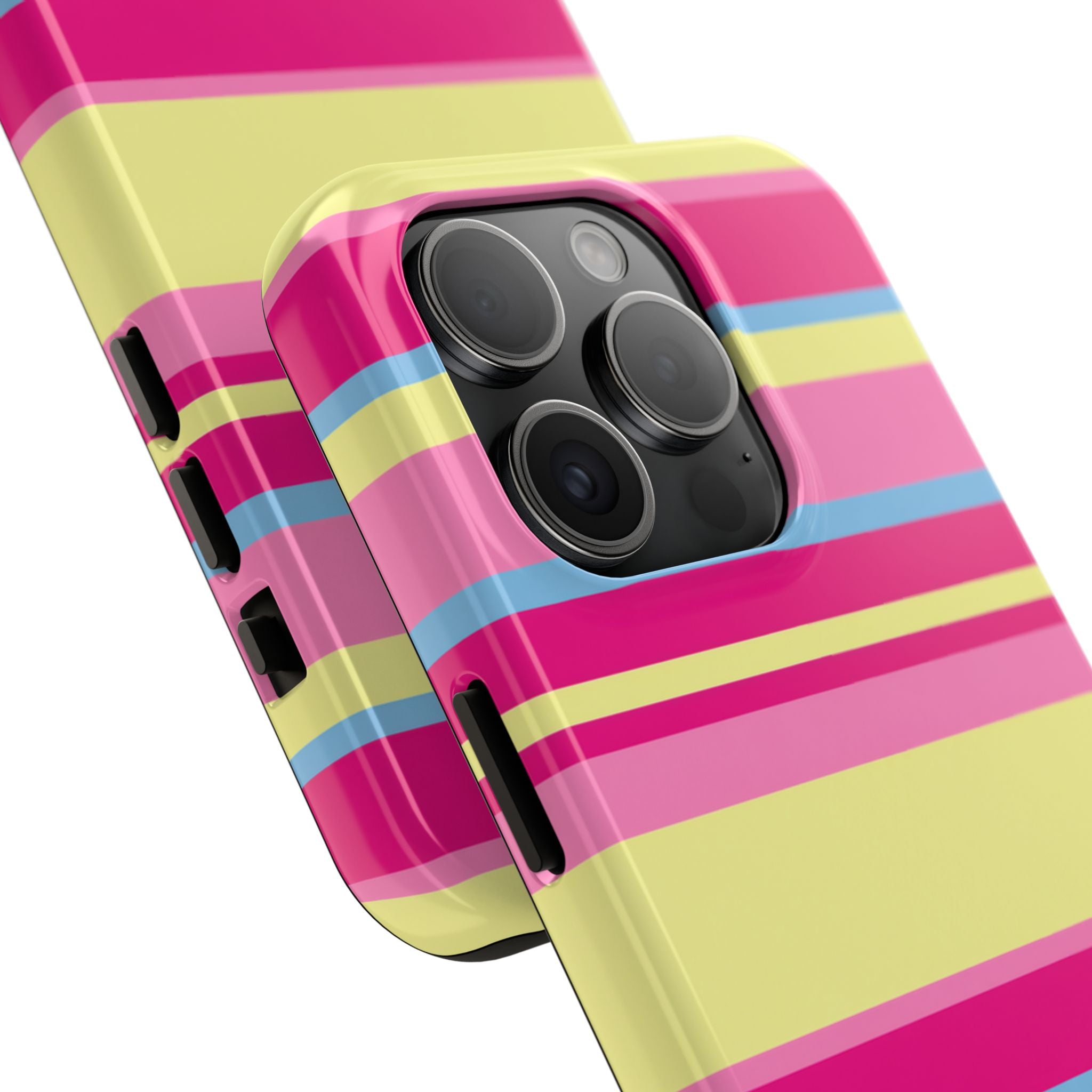 Lemonberry Stripe iPhone Case