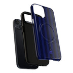 Bold Stripes MagSafe iPhone Case | Navy Blue