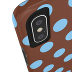 Big Polka Dot | Brown and Blue