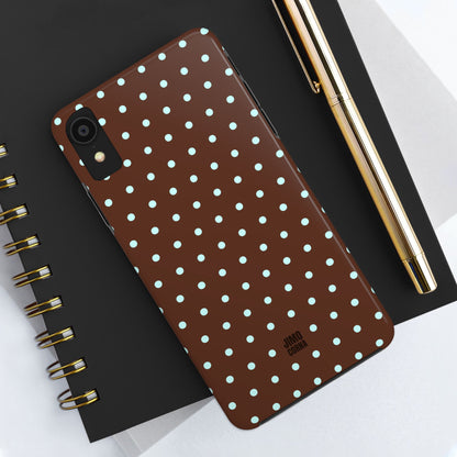 Polka Dot | Brown and Blue
