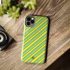 Angelina Stripes | Green - iPhone Case